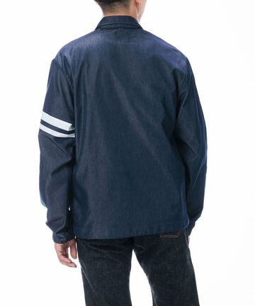 MJK0010M31 GTB NYLON DENIM COACH JACKET-NAVY-S,NAVY, small image number 9