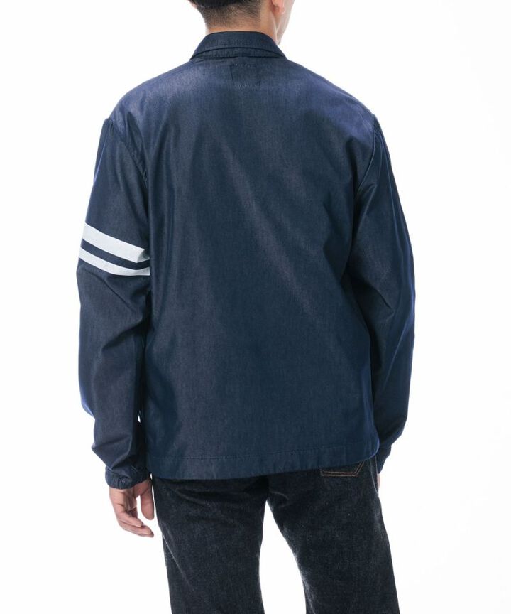MJK0010M31 GTB NYLON DENIM COACH JACKET-NAVY-S,NAVY, medium image number 9
