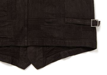 4605 Amami Mud Dyed Jacquard Vest,BROWN, small image number 8