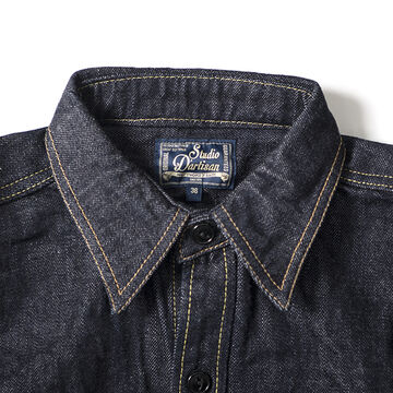 D5335 14oz denim work shirt-48,, small image number 8
