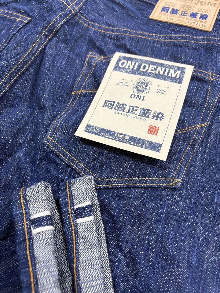 ONI274-AwaShoai Awa Shoai Denim Regular Straight,, medium