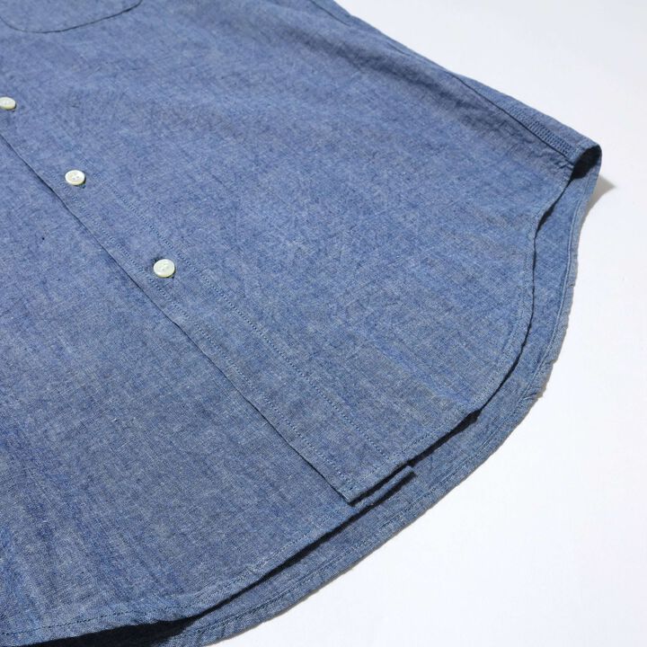 F3501 CHAMBRAY B.D SHIRT,BLUE, medium image number 4