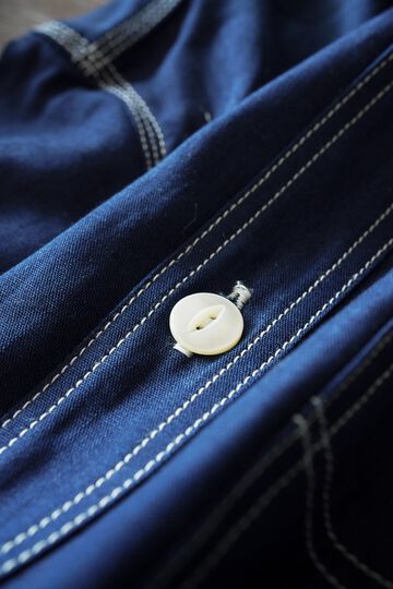 MS003R SELVEDGE CHAMBRAY SHIRT,INDIGO, small image number 16