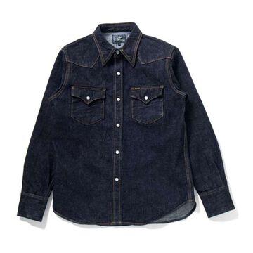D5571 14oz denim western shirt,, small image number 0