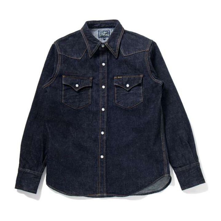 D5571 14oz denim western shirt,, medium image number 0