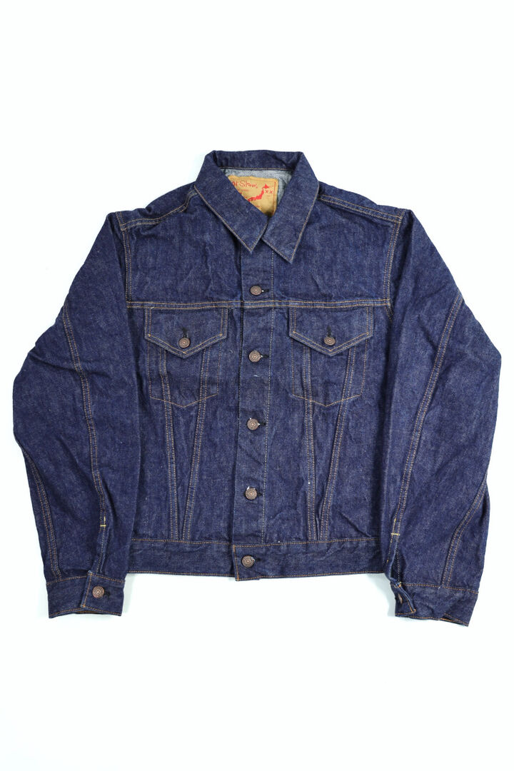 01-6005 13.5oz 3rd type 60'S DENIM JACKET-One Wash-4,, medium image number 0