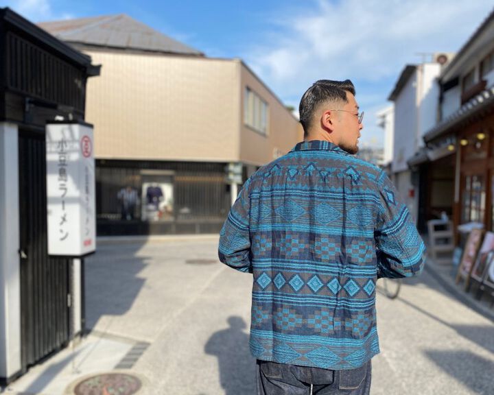 GZ-PLSHL-0411 Pleated Shirts-BLUE-4L,BLUE, medium image number 12