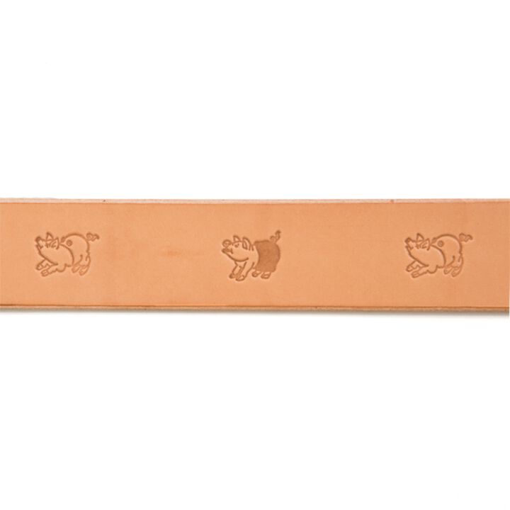 Studio D'Artisan B-82 Benzureza engraved belt (natural),, medium image number 4