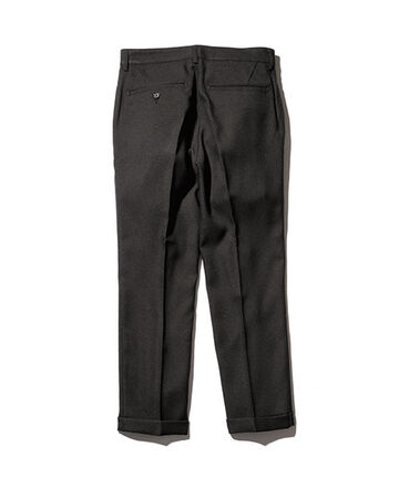 M-18102  / RETORO POLYESTER TWILL / ONE PLEATS STA-PREST TAPERED PANTS,BROWN, small image number 4