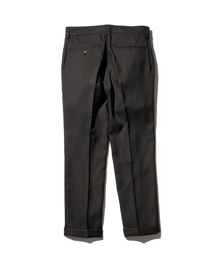 M-18102  / RETORO POLYESTER TWILL / ONE PLEATS STA-PREST TAPERED PANTS,BROWN, medium image number 4