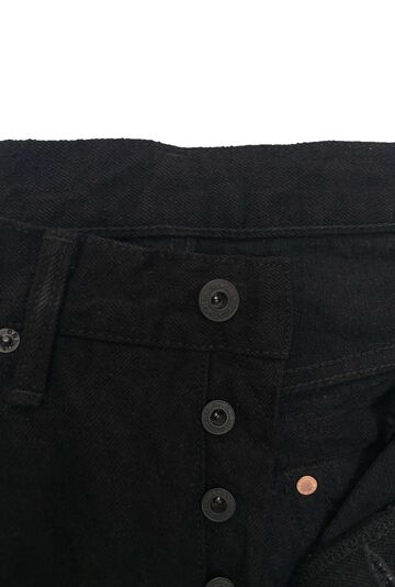 ONI222CCD-BKBK 15oz Crushed Concrete Denim Black x Black Kabuki Selvedge Super Wide Straight,, small image number 4