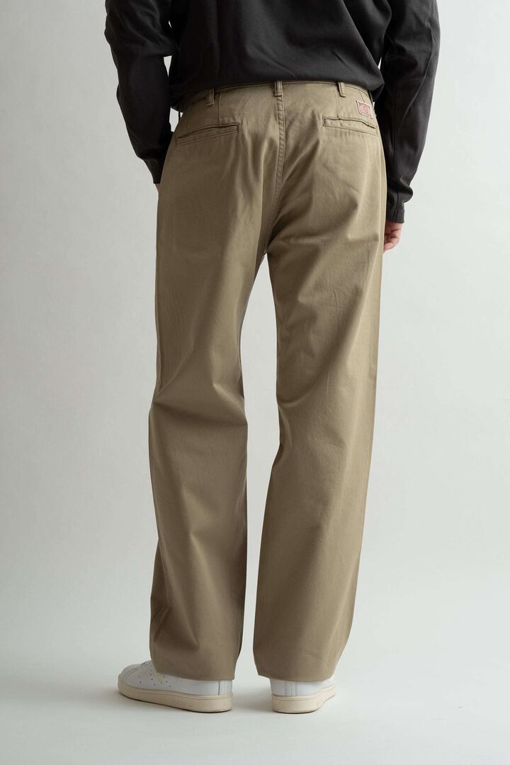 M803E 7.5oz CLASSIC TROUSER CHINO (KHAKI,BROWN,BLACK,BEIGE),BLACK, medium image number 17