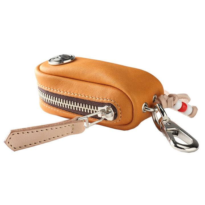 PAILOT RIVER PR-KB-A (REDMOON) Key Case PR-KB-A (Grove Leather Black
 Grove Leather Light Brown
 Grove Leather Dark Brown
 Grove Leather Dark Brown / Light Brown
 Grove Leather Light Brown / Black
 Grove Leather Black / Dark Brown),GROVE LEATHER LIGHT BROWN, medium image number 5