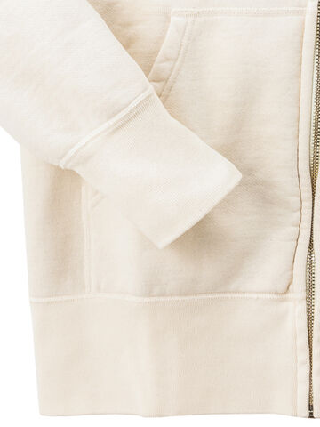 BARNS BR-3010 "STANDARD" COZUN ZIP SWEAT PARKA,NATURAL, small image number 3