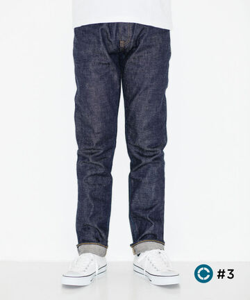 J304 CIRCLE straight 12.5oz African cotton vintage Selvedge(One washed),, small image number 0