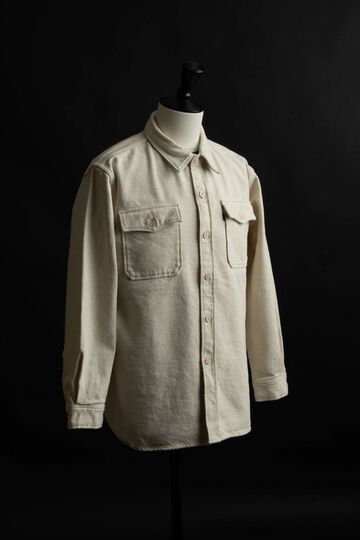 MCP001E US NAVY CPO SHIRT,NATURAL, small image number 1