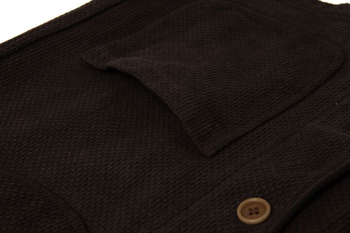 4632 17oz Amami Mud Dyed Sashiko Jacket,DARK BROWN, medium image number 8