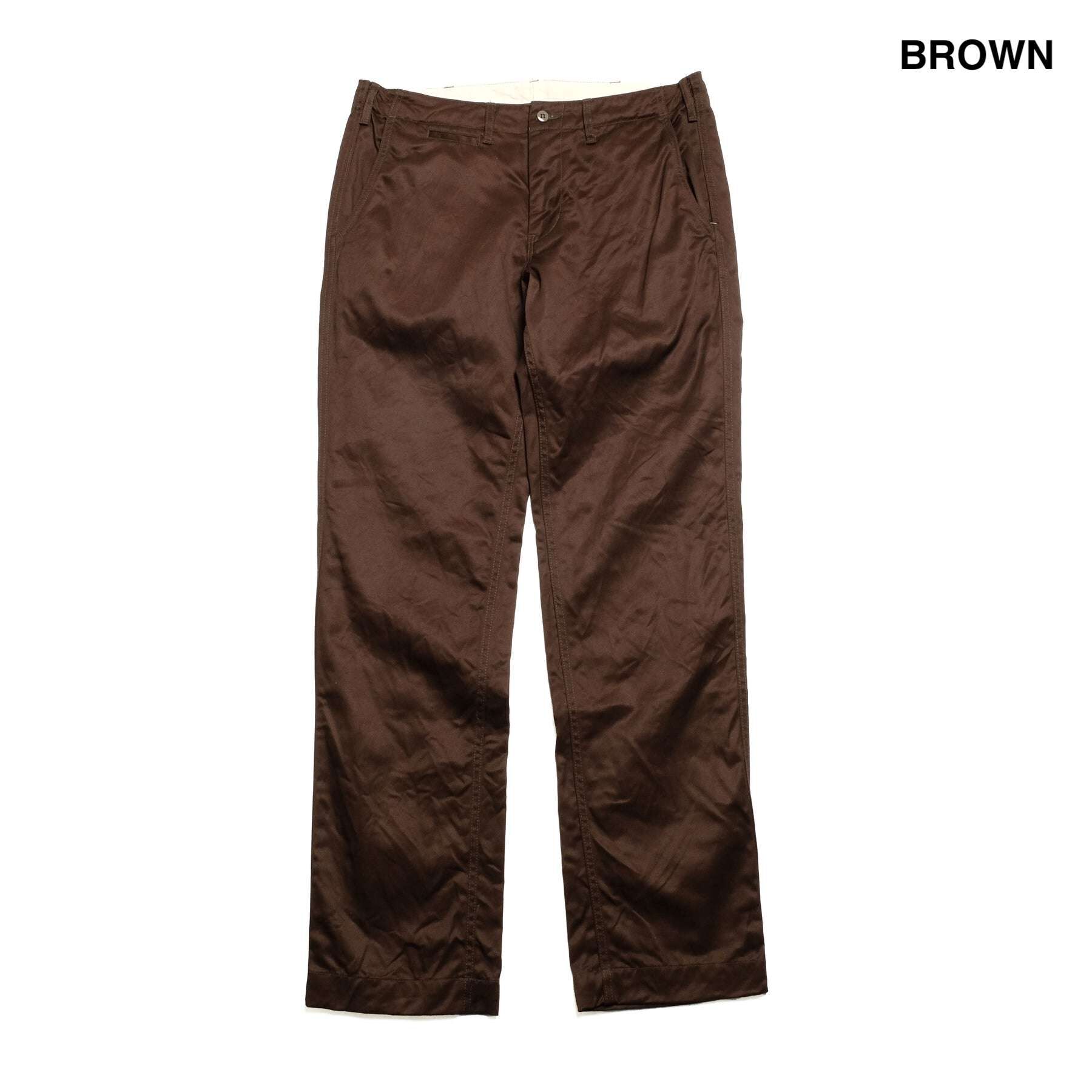 BURGUS PLUS Lot.401 Chino Pants – Cold Mercerized West Point Cotton