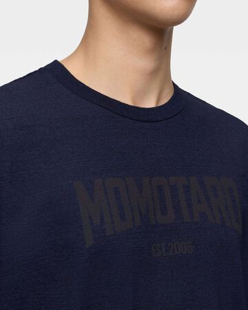 MMTS6008 YARN DYED SHORT SLEEVE T-SHIRT ALPHABET,INDIGO, small image number 3