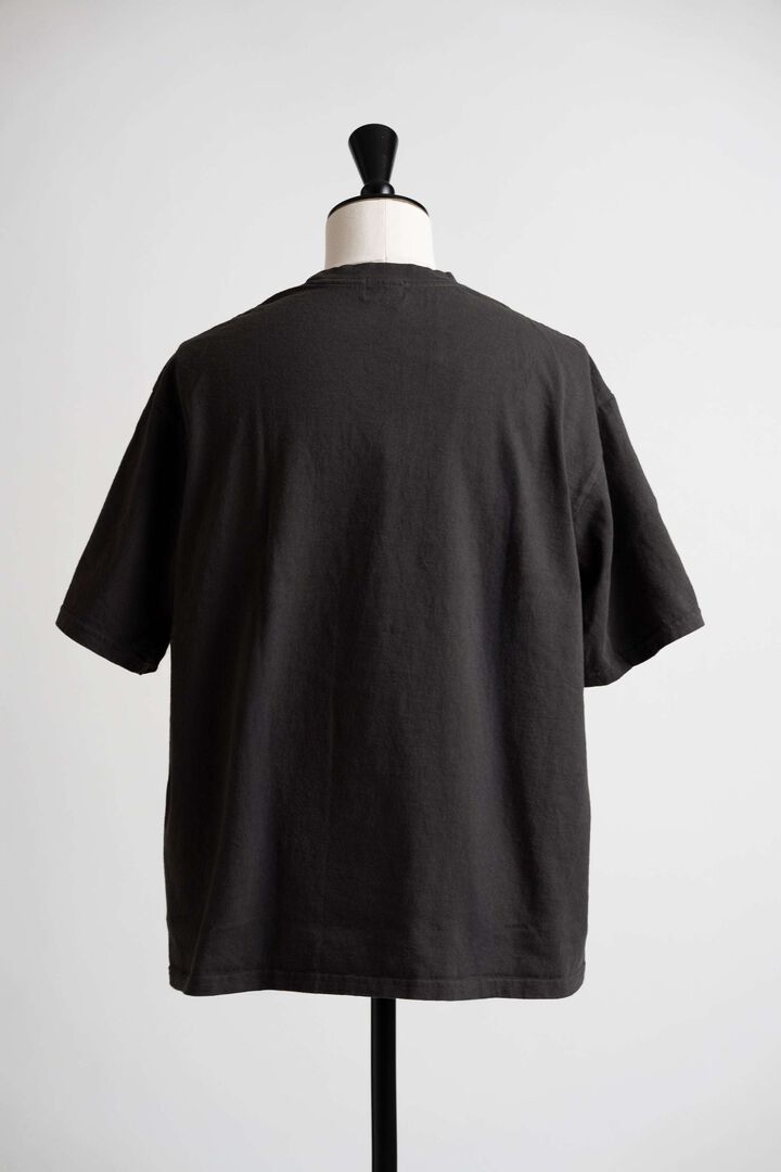 MTE002 ROUND BODY BIG JOHN LOGO T-SHIRT,CHARCOAL, medium image number 1