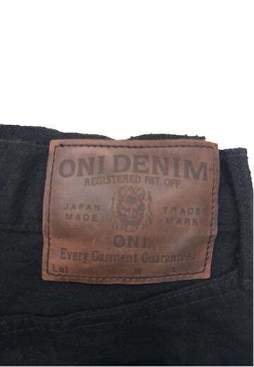 ONI622CCD-BKBK 15oz Crushed Concrete Denim Black x Black Kabuki Selvedge  Relax Tapered,, small image number 8