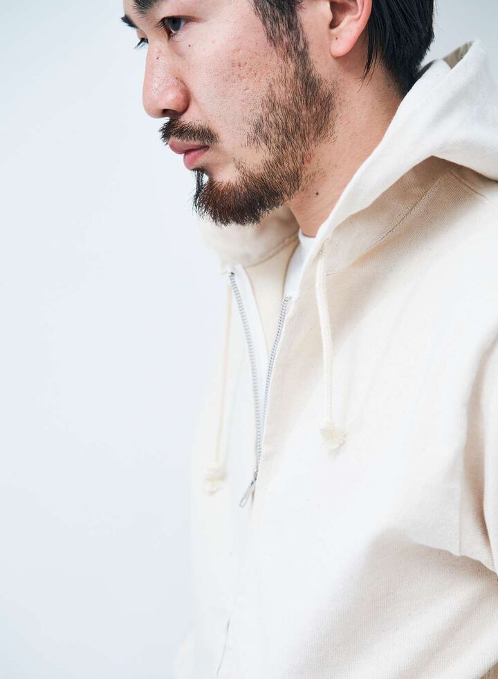 SWS-TW02 15.7oz Jersey Zip Hoodie (BLACK, WHITE),BLACK, medium image number 3