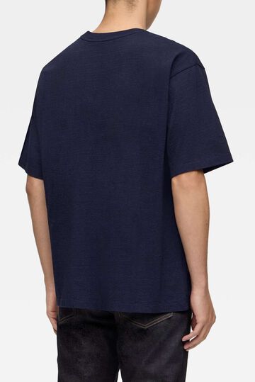 MXTS1048 YARN DYED SHORT SLEEVE T-SHIRT MOMOTARO,INDIGO, small image number 2