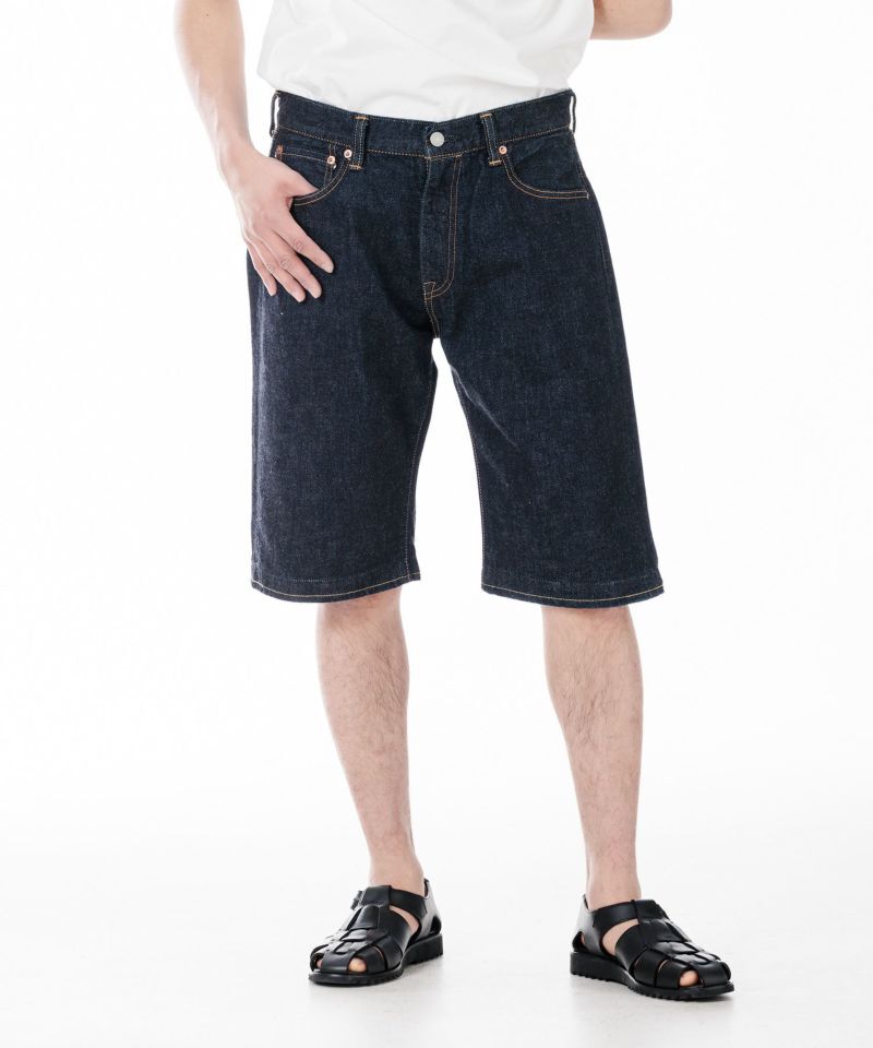DENIMIO | MZSP1006 GTB 13oz DENIM CLASSIC MIDDLE STRAIGHT SHORTS