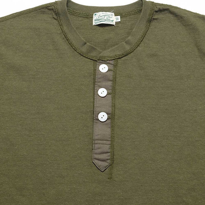 HBP-016 Henry Neck Long Sleeve T-Shirt (6 COLORS),OLIVE, medium image number 7