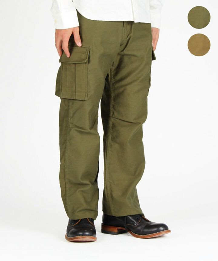 01-069 Military code-lane wide cargo pants(2COLORS),OD, medium image number 0