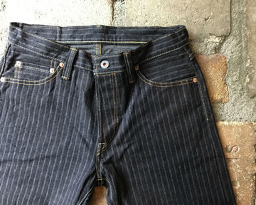 GZ-16ST-01OW 16oz Drop needle Herringbone jeans Straight(One washed)-One Washed-31,, small image number 2