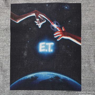 BR-25177 “STANDARD” TSURIAMI Crew Neck Print T-Shirt  E.T.【Special Item】,GRAY, small image number 1