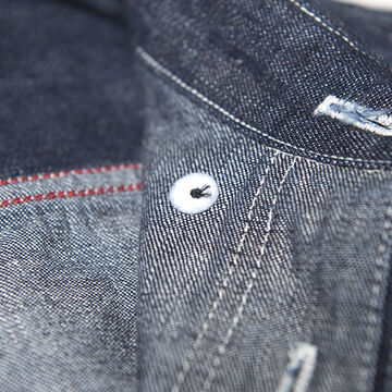 Studio D'Artisan 5333B Denim Work Shirt (One washed),, small image number 4