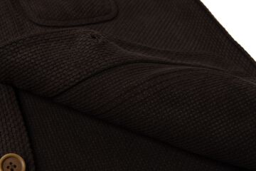 4632 17oz Amami Mud Dyed Sashiko Jacket,DARK BROWN, small image number 6