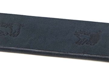 B-82 INDIGO BEND LEATHER BELT (engraved),INDIGO, small image number 4