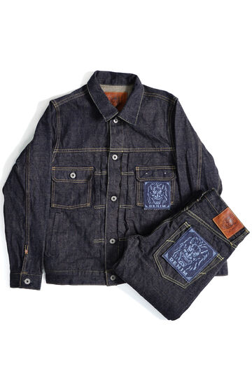 ONI02516P-14KBE 14oz Oni Denim Beige 2nd Type Jacket with handwarmers,, small image number 11