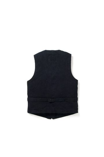 4573 Kyoto Black Dyed Sashiko Vest -46,, small image number 1