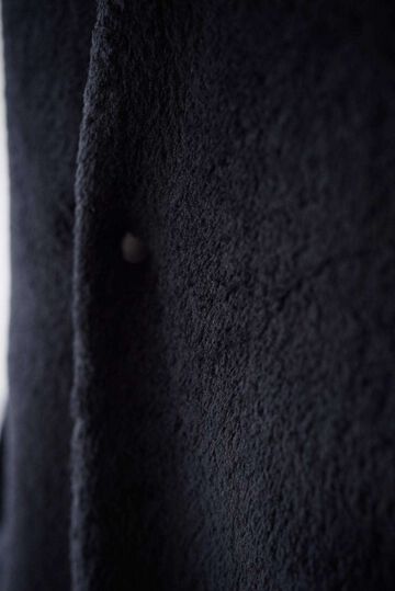CAP707JK28 High Soft Fleece / Collar Less Jacket,BLACK, small image number 3