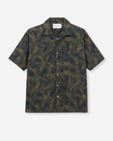MMSS6000 CYCADS PATTERN S/S SHIRT,GREEN, small image number 0