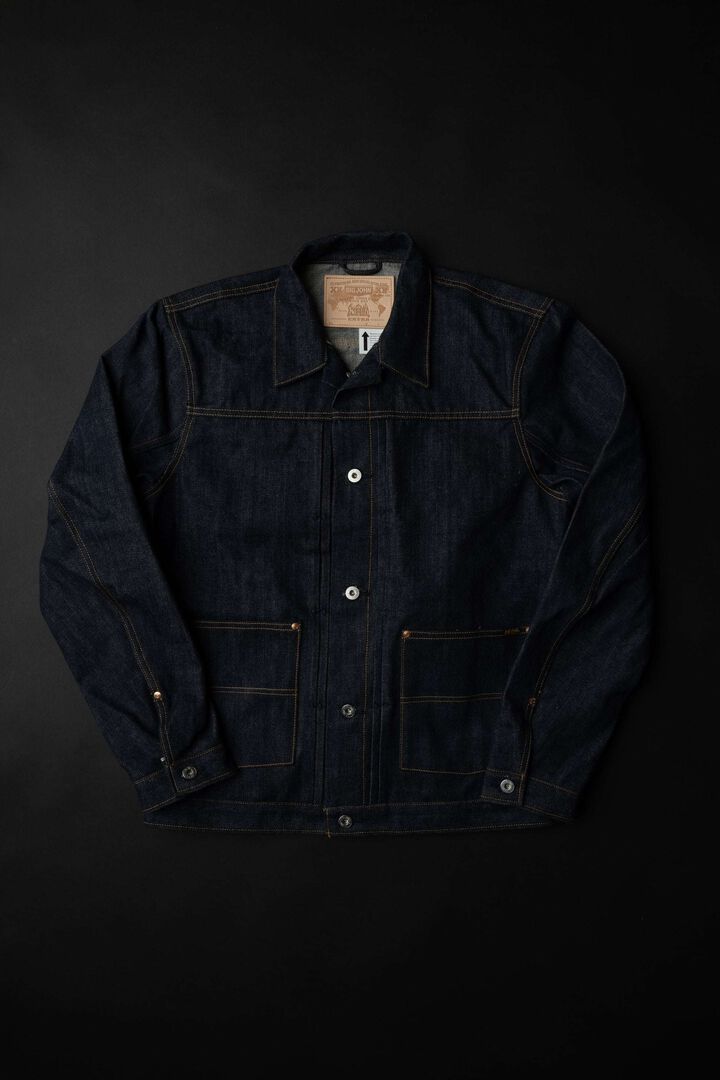XX601 (SP5) 15.8OZ NATURAL INDIGO 5 CONTINENTS ORGANIC COTTON DENIM JACKET,, medium image number 6