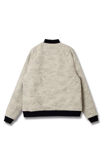 【Pre-Order】4639 Choju Giga Souvenir Jacket,BLACK x IVORY, small image number 3