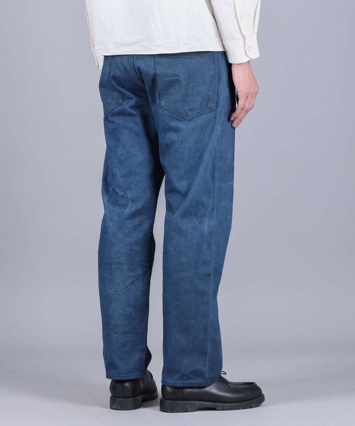 MXJE1402 "MUD & NATURAL INDIGO" DYING JEANS STRAIGHT FIT,INDIGO, medium image number 0
