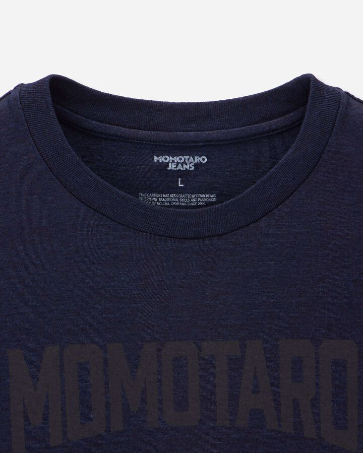 MMTS6008 YARN DYED SHORT SLEEVE T-SHIRT  ALPHABET,INDIGO, medium image number 6