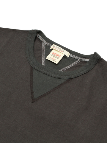 BR-8145 Vintage V Gudget Short Sleeve T-shirts (6 COLORS)-IVORY- M,IVORY, small image number 11
