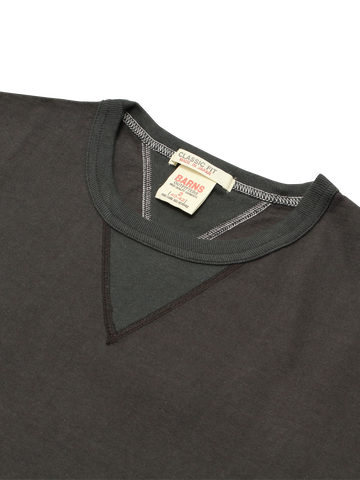BR-8145 Vintage V Gudget Short Sleeve T-shirts (6 COLORS)-GREY- M,GREY, small image number 11