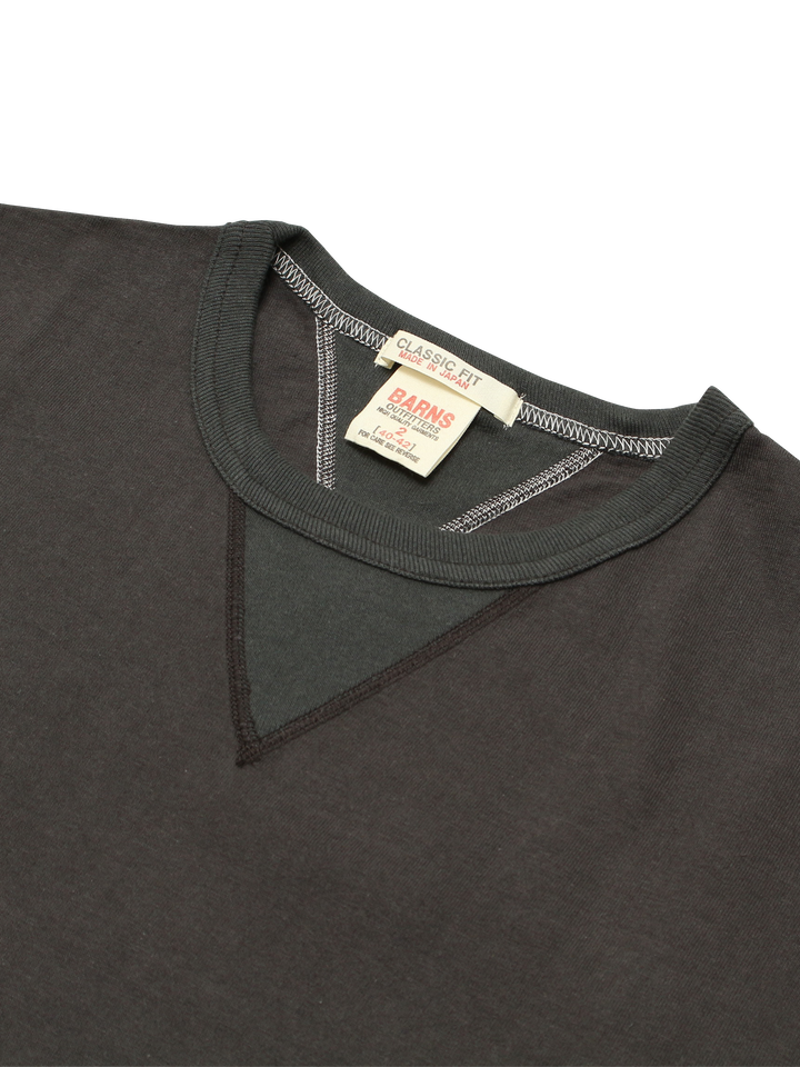 BR-8145 Vintage V Gudget Short Sleeve T-shirts (6 COLORS)-IVORY- M,IVORY, medium image number 11