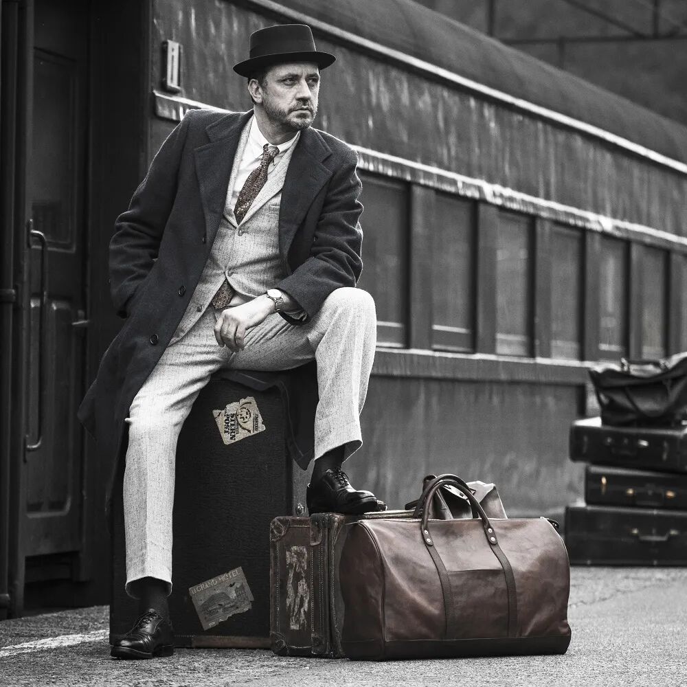 DENIMIO | VS-261L LEATHER TRAVEL BOSTON BAG