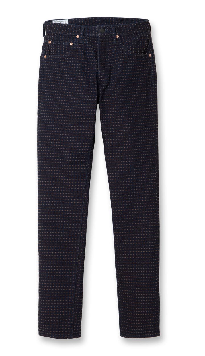D1897 15oz Kakishibu Sashiko Jeans Relax Tapered,, medium