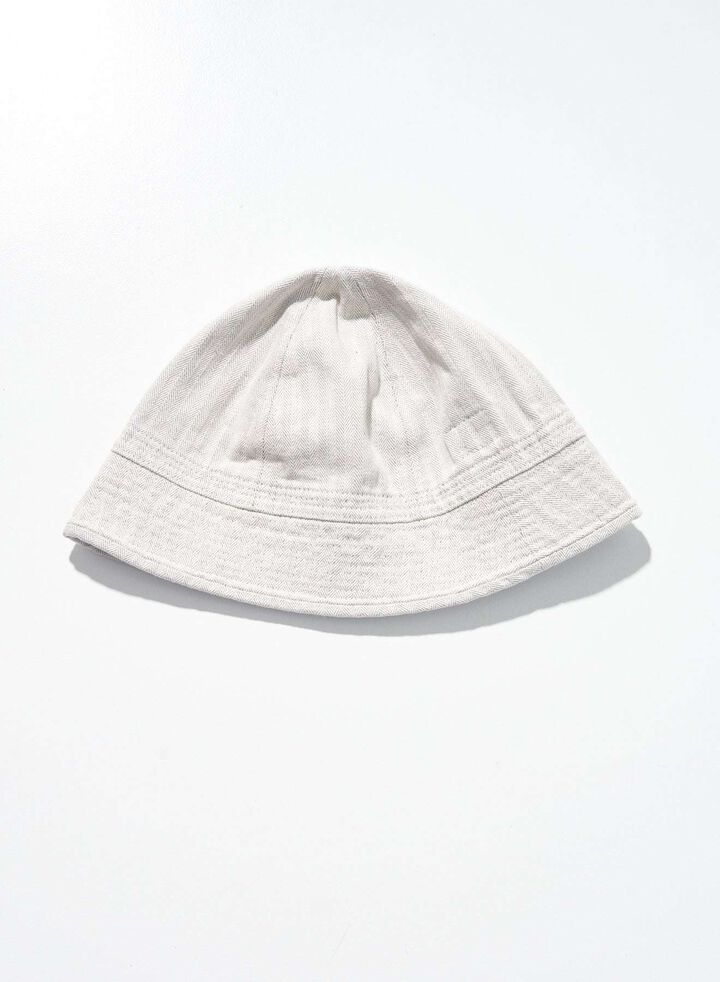 SWC401MH-HB 13oz "GRAY NEP" HBT MILITARY HAT (BLK),BLACK, medium image number 7
