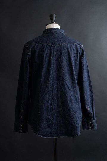 MS004E 10oz SELVEDGE WESTERN SHIRT,, small image number 2